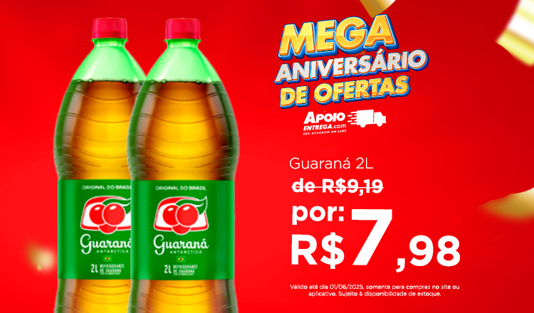 Guarana 2 litros até 01/06